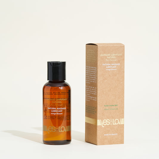 Massage lubrifiant naturel fleur d’oranger YESforLOV