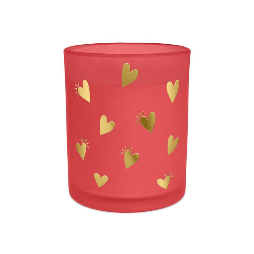 Bougie Rouge Cœurs