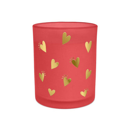 Bougie Rouge Cœurs