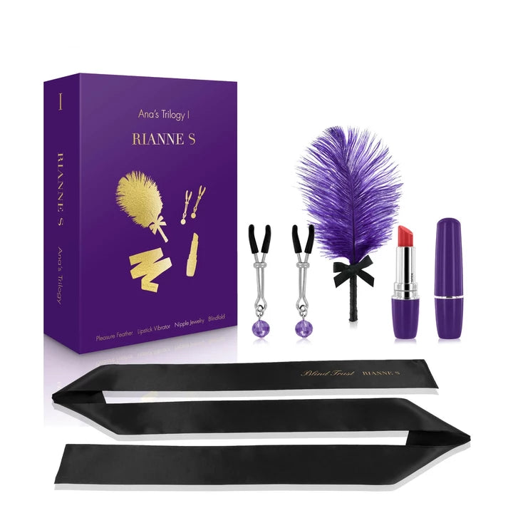 Coffret de bondage soft Ana's Trilogy I de Rianne's - COFFRET DE BONDAGE SOFT ANA'S TRILOGY I DE RIANNE S