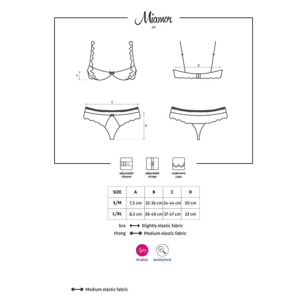 Ensemble ouvert Miamor Obsessive - Blanc