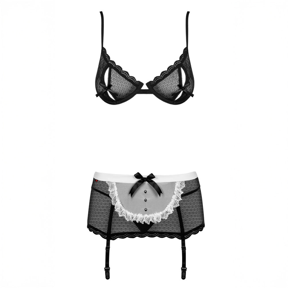 Tenue sexy de soubrette 5 pièces Obsessive