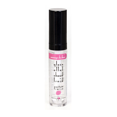 Gloss à lèvres Fraise effet chaud froid
