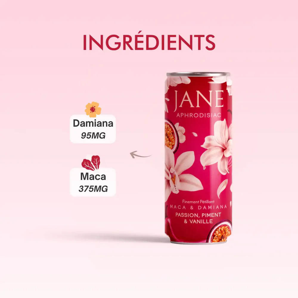 Jane boisson pétillante aphrodisiaque - Fruit de la passion