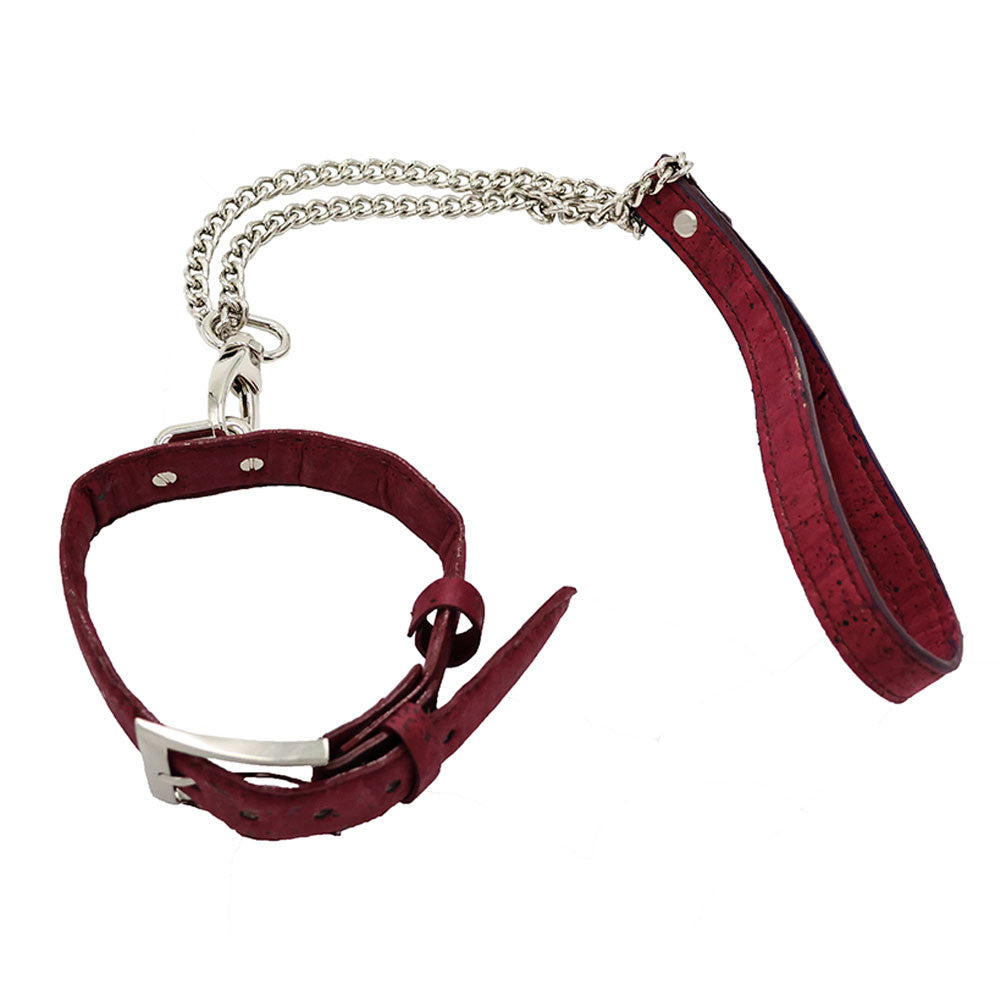 Laisse cuir vegan Goliate