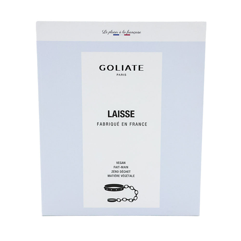 Laisse cuir vegan Goliate