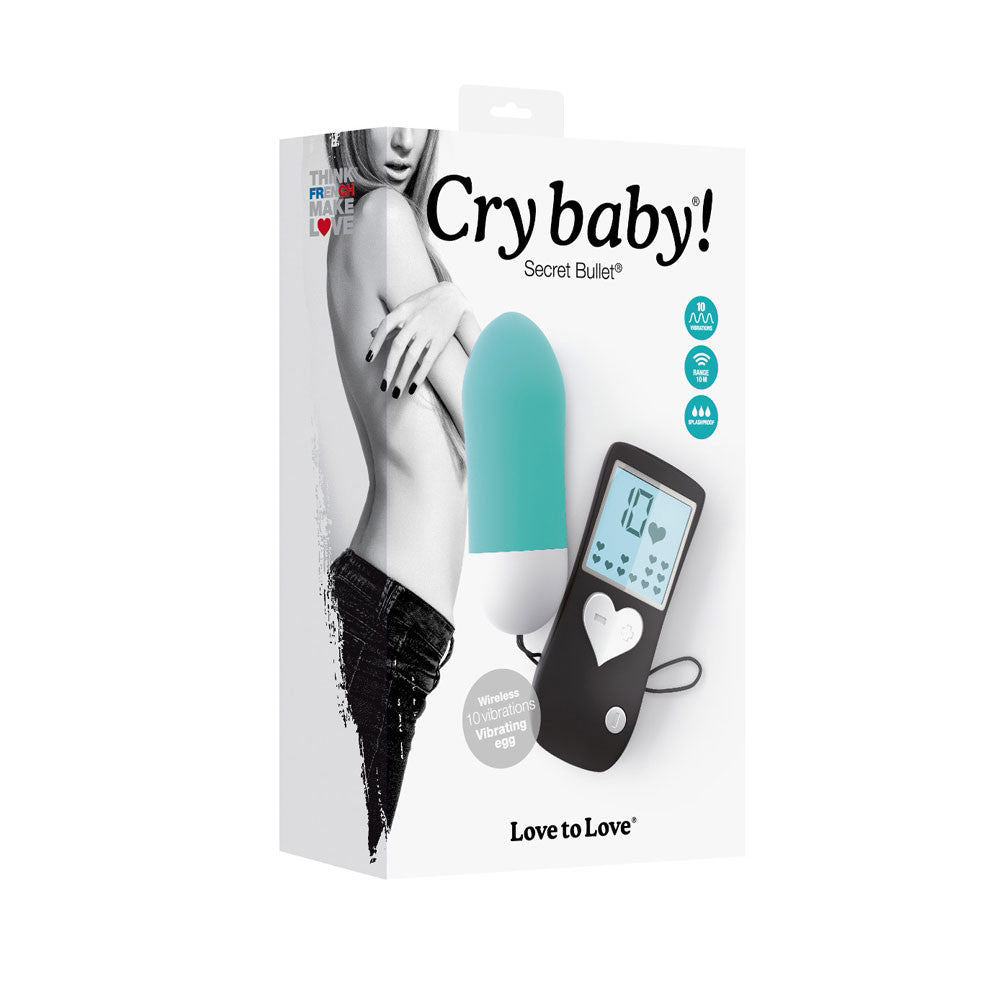 Oeuf vibrant Secret Bullet Cry Baby - Bleu