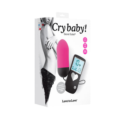 Oeuf vibrant Secret Bullet Cry Baby - Rose