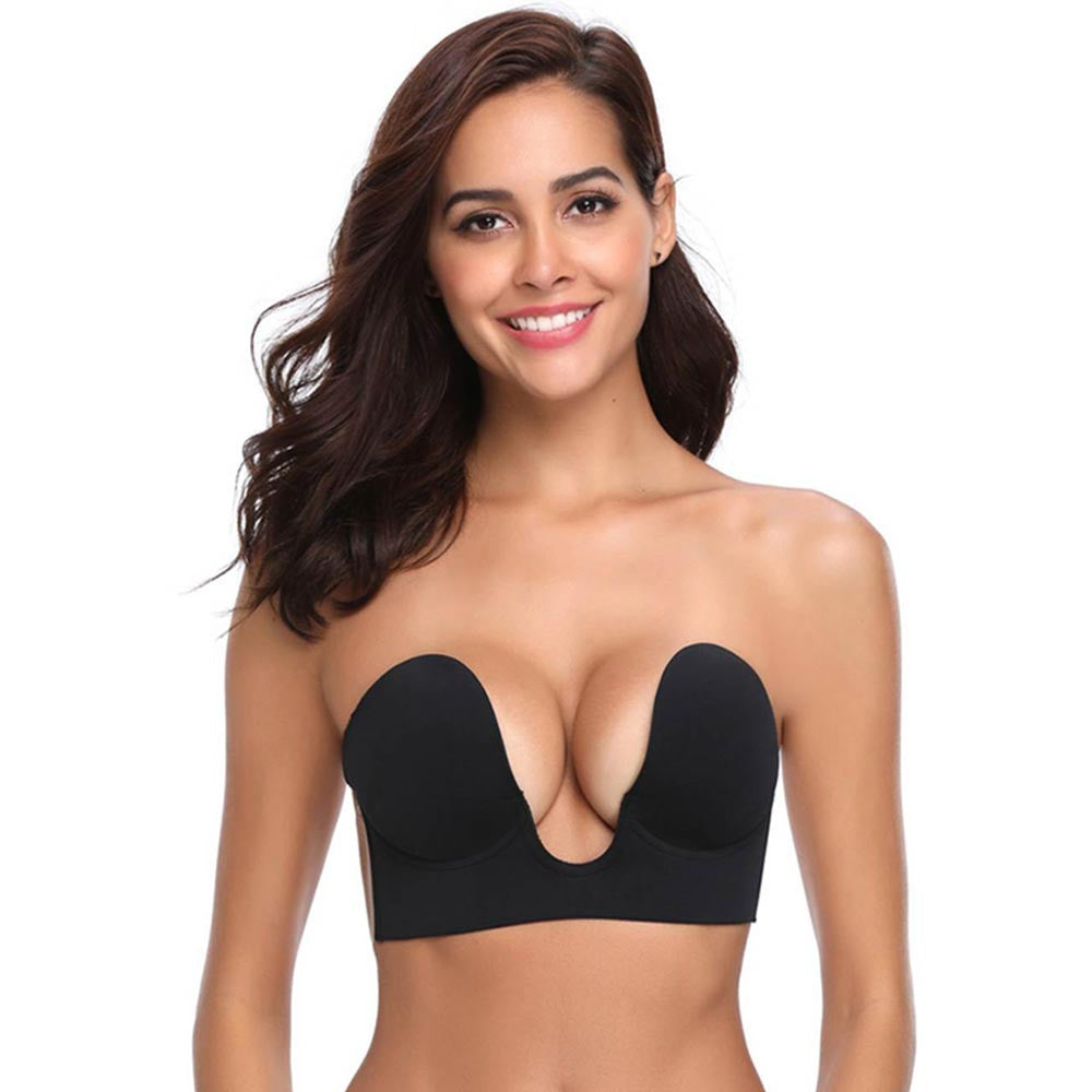 Soutien-gorge invisible push-up - Noir