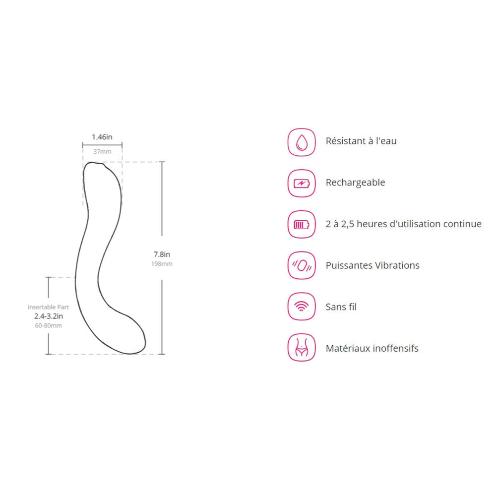 Vibromasseur Point G Connecté Osci - Rose